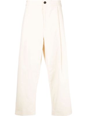Studio Nicholson wide-leg high-waisted trousers - CREAM