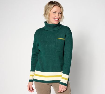 Studio Park x Kerstin Lindquist Rib Knit ColorBlocked Sweater
