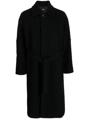 STUDIO TOMBOY belted single-breasted coat - Black