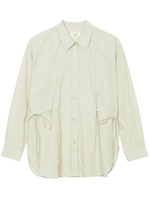 STUDIO TOMBOY bow-detailing cotton-blend shirt - Neutrals