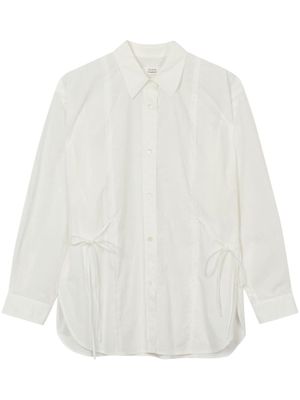 STUDIO TOMBOY bow-detailing cotton-blend shirt - White