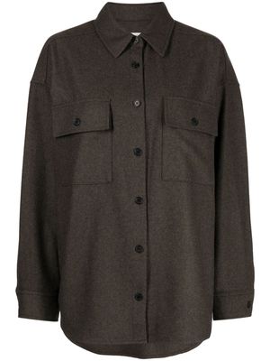 STUDIO TOMBOY button-up long-sleeve shirt - Brown