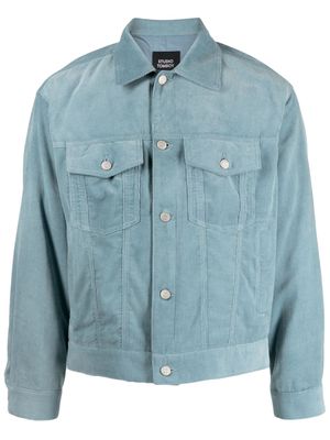STUDIO TOMBOY buttoned corduroy shirt jacket - Blue