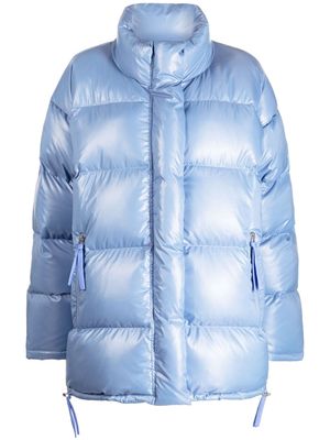 STUDIO TOMBOY high-shine quilted puffer jacket - Blue