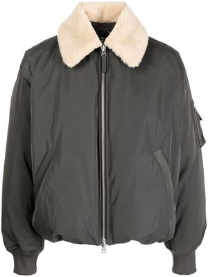 STUDIO TOMBOY shearling-collar padded bomber jacket - Grey