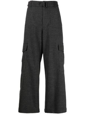 STUDIO TOMBOY straight-leg belted trousers - Grey