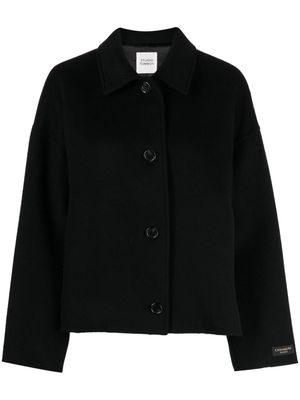 STUDIO TOMBOY wool-blend shirt jacket - Black