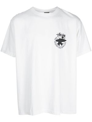 Stüssy Beach Roots logo-print T-shirt - White