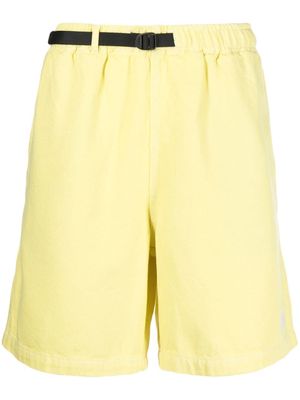 Stüssy belted track shorts - Yellow