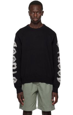 Stüssy Black Intarsia Sweater