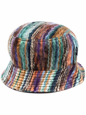 Stussy cable-knitted bucket hat - Brown