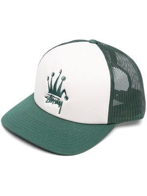 Stüssy logo embroidered cap - Green