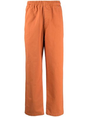 Stüssy straight-leg cotton trousers - Orange