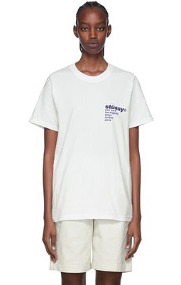 Stüssy White Cotton T-Shirt