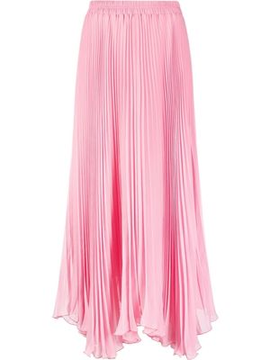 Styland asymmetric pleated skirt - Pink