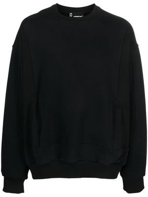 STYLAND crew-neck cotton fleece sweatshirt - Black