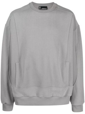 STYLAND crew-neck cotton fleece sweatshirt - Grey