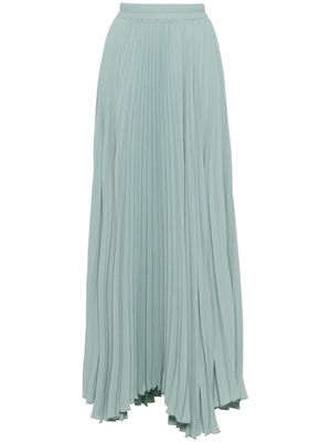 STYLAND elasticated-waist pleated maxi skirt - Green