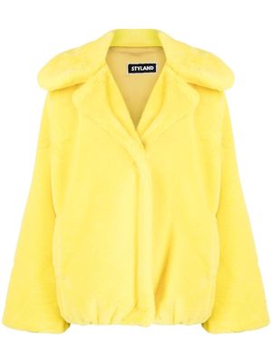 STYLAND faux-fur jacket - Yellow