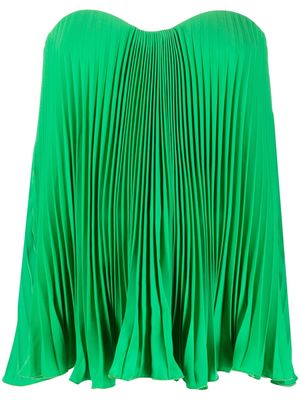 STYLAND fully pleated sleeveless blouse - Green