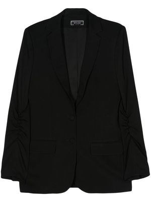 STYLAND gathered-detail-sleeves blazer - Black