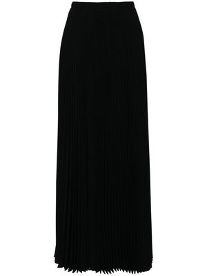 STYLAND high-waist pleated midi skirt - Black