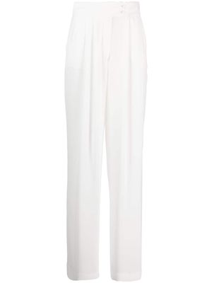 STYLAND high-waist wide-leg trousers - White
