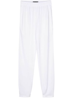 STYLAND jersey tapered trousers - White