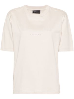 STYLAND logo-print organic cotton T-shirt - Neutrals