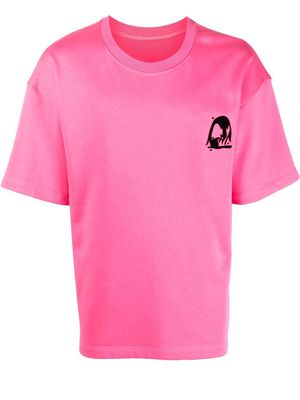 Styland logo-print organic cotton T-shirt - Pink