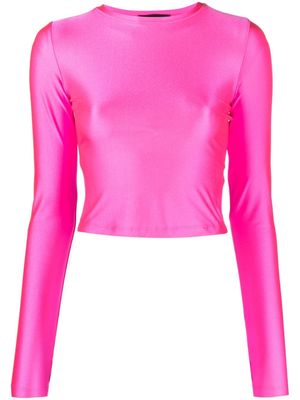 STYLAND long-sleeve cropped T-shirt - Pink