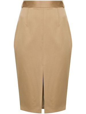 STYLAND mid-rise midi pencil skirt - Neutrals