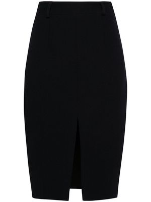 STYLAND mid-rise wool pencil skirt - Blue