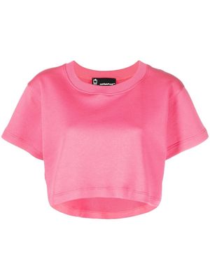 STYLAND plain cropped T-shirt - Pink
