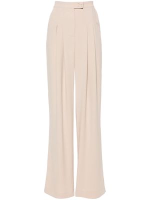 STYLAND pleat-detail palazzo trousers - Neutrals