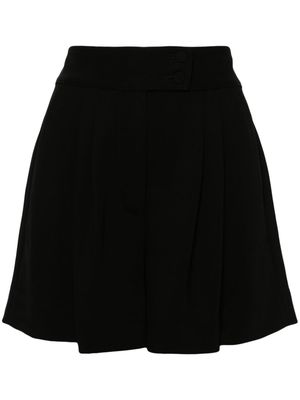 STYLAND pleated high-waist tailored shorts - Black