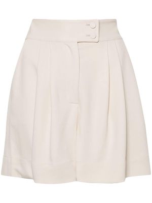 STYLAND pleated high-waist tailored shorts - Neutrals