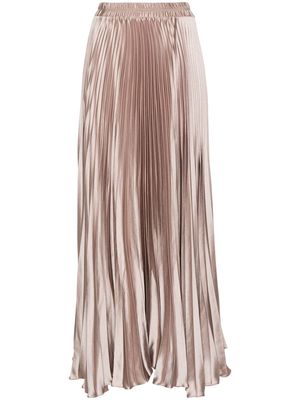 STYLAND pleated long skirt - Neutrals