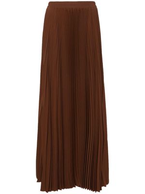 STYLAND pleated maxi skirt - Brown