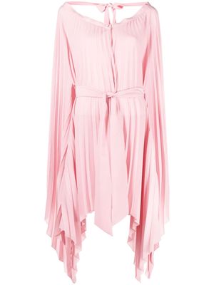 STYLAND pleated open-front minidress - Pink