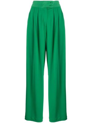 STYLAND pleated wide-leg trousers - Green