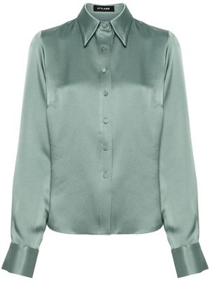 STYLAND pointed collar shirt - Green