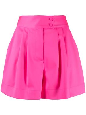 STYLAND pressed-crease wool-blend shorts - Pink