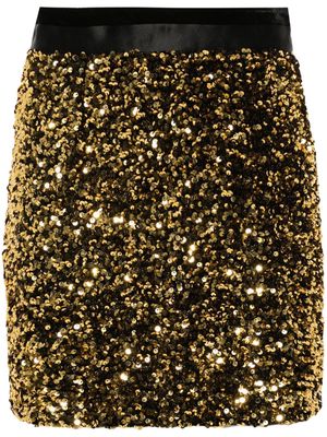 STYLAND sequined thigh-length skirt - Gold