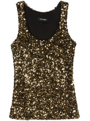 STYLAND sequinned tank top - Gold