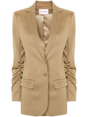 STYLAND single-breasted wool blend blazer - Neutrals