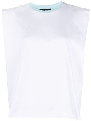 STYLAND sleeveless cotton tank top - White