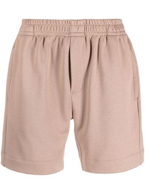STYLAND straight-leg track shorts - Brown
