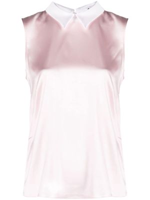 STYLAND stretch-silk sleeveless top - Pink