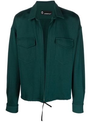 STYLAND two-pocket organic-cotton shirt - Green